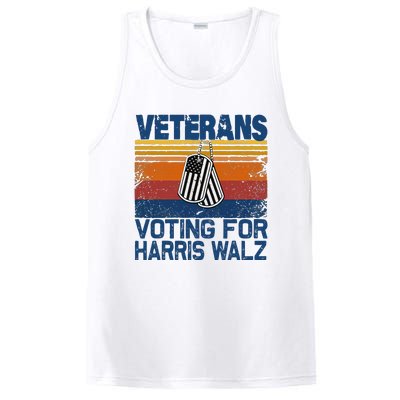 Veterans Voting For Harris Walz Waltz 2024 PosiCharge Competitor Tank