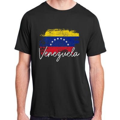 Venezuela Vintage Flag Venezuelan Pride Roots Adult ChromaSoft Performance T-Shirt