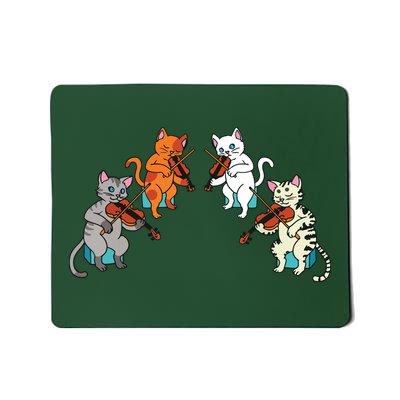 Violin Violinist Fiddle Player Orchestra Classical Cat Lover Mousepad