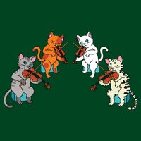 Violin Violinist Fiddle Player Orchestra Classical Cat Lover Mousepad