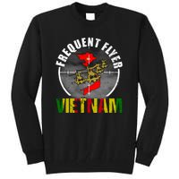 Vietnam Veteran Frequent Flyer Huey Helicopter Vintage Tall Sweatshirt