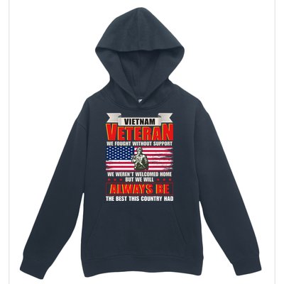 Vietnam Veteran Fought Without Support Urban Pullover Hoodie