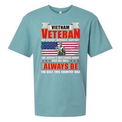 Vietnam Veteran Fought Without Support Sueded Cloud Jersey T-Shirt