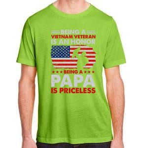 Vietnam Veteran Funny Gift Being A Papa Is Priceless Meaningful Gift Adult ChromaSoft Performance T-Shirt