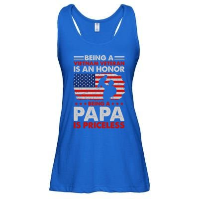 Vietnam Veteran Funny Gift Being A Papa Is Priceless Meaningful Gift Ladies Essential Flowy Tank