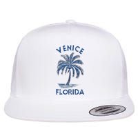 Vintage Venice Florida Palm Tree Fl Flat Bill Trucker Hat