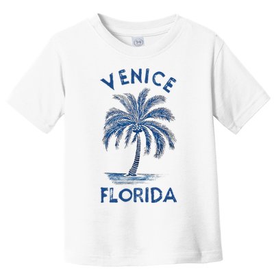 Vintage Venice Florida Palm Tree Fl Toddler T-Shirt