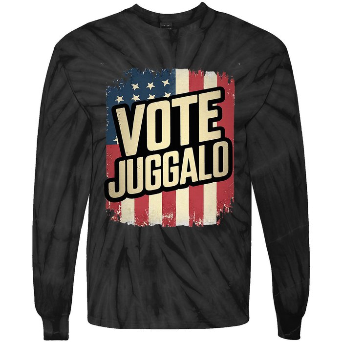 Vote! Vertical Flag Tie-Dye Long Sleeve Shirt