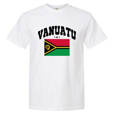 Vintage Vanuatu Flag Throwback Athletic Cute Gift Garment-Dyed Heavyweight T-Shirt