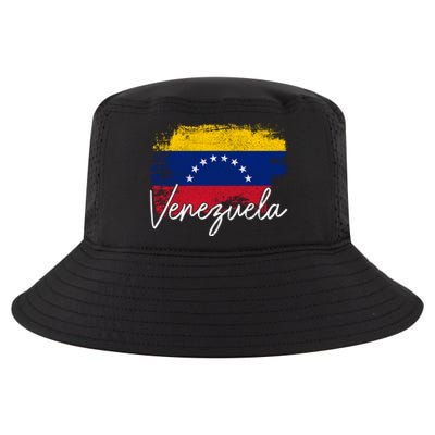 Venezuela Vintage Flag Venezuelan Pride Roots Great Gift Cool Comfort Performance Bucket Hat