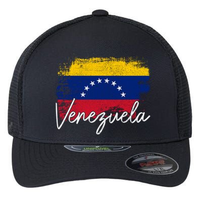 Venezuela Vintage Flag Venezuelan Pride Roots Great Gift Flexfit Unipanel Trucker Cap