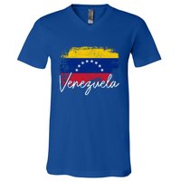 Venezuela Vintage Flag Venezuelan Pride Roots Great Gift V-Neck T-Shirt