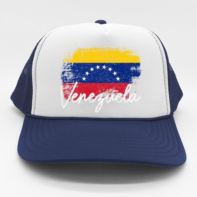 Venezuela Vintage Flag Venezuelan Pride Roots Great Gift Trucker Hat