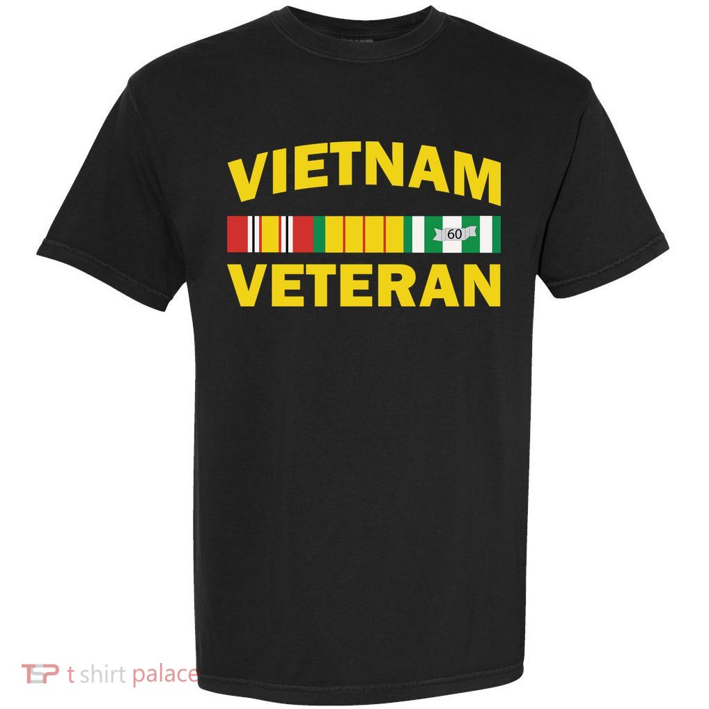 Vietnam Veteran Flag Logo Garment-Dyed Heavyweight T-Shirt