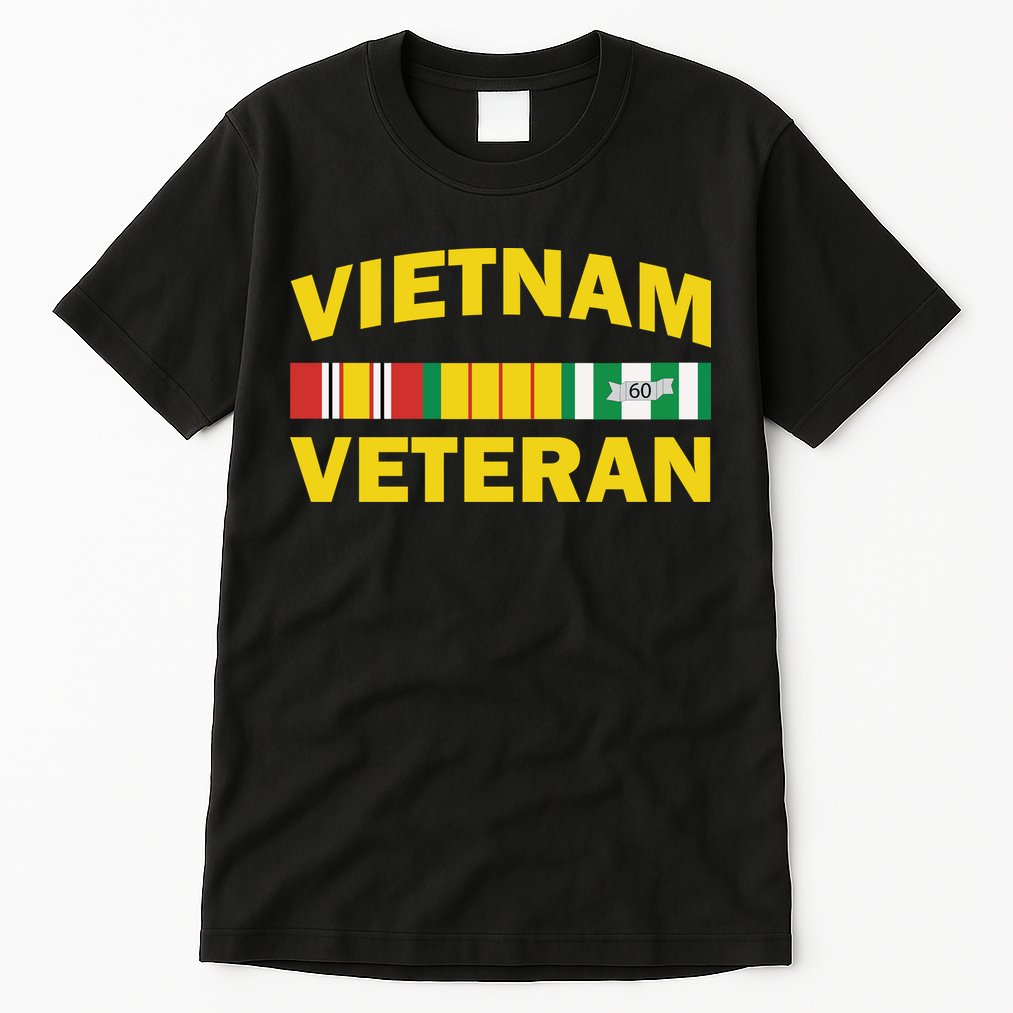 Vietnam Veteran Flag Logo Tall T-Shirt
