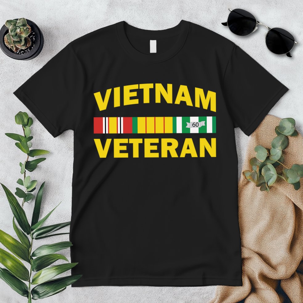 Vietnam Veteran Flag Logo Premium T-Shirt