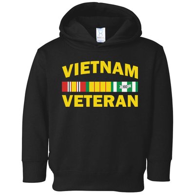 Vietnam Veteran Flag Logo Toddler Hoodie
