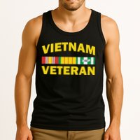 Vietnam Veteran Flag Logo Tank Top