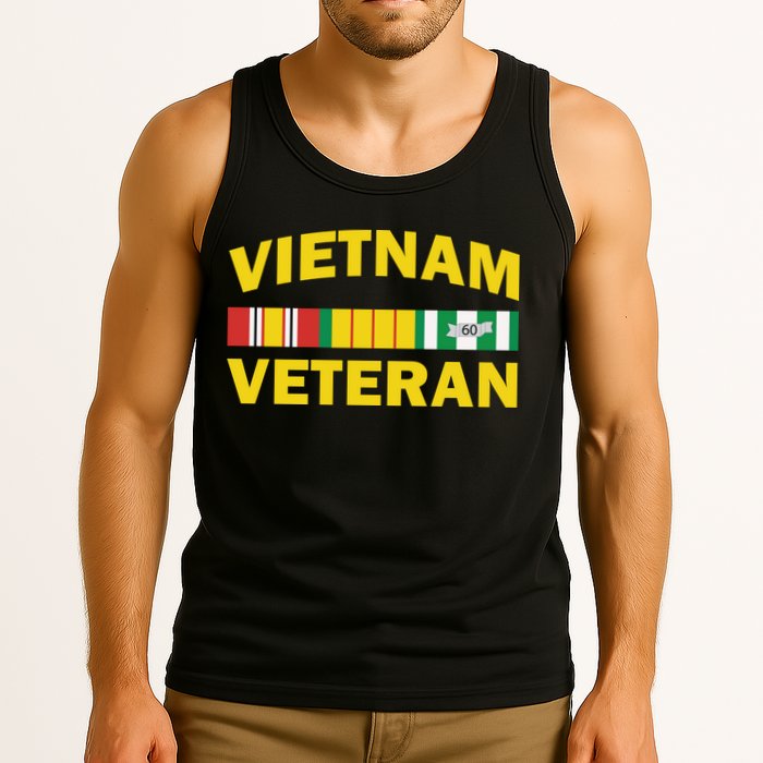 Vietnam Veteran Flag Logo Tank Top