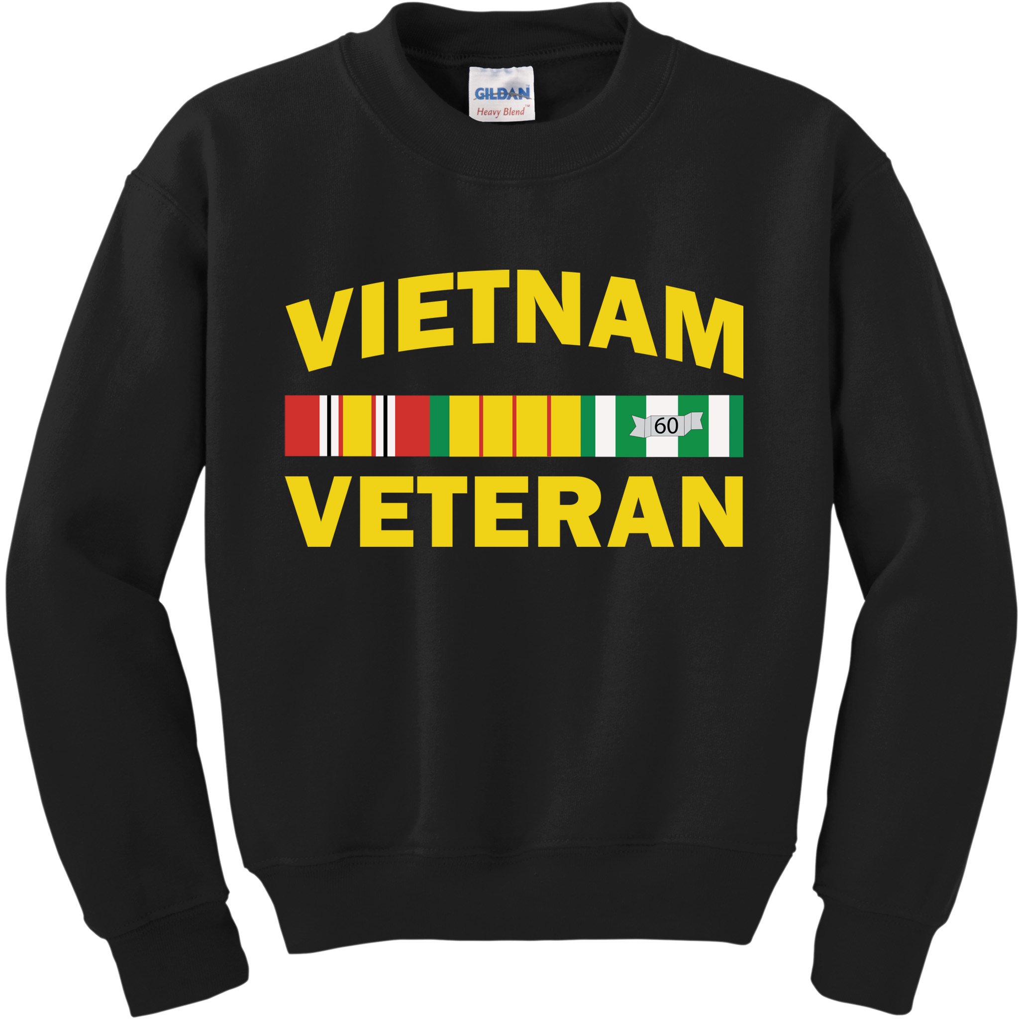 Vietnam Veteran Flag Logo Kids Sweatshirt
