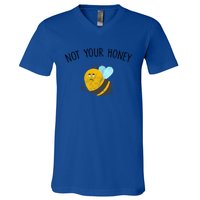 Vegan Veganism Feminisim Not Your Honey Feminist Vintage Gift V-Neck T-Shirt