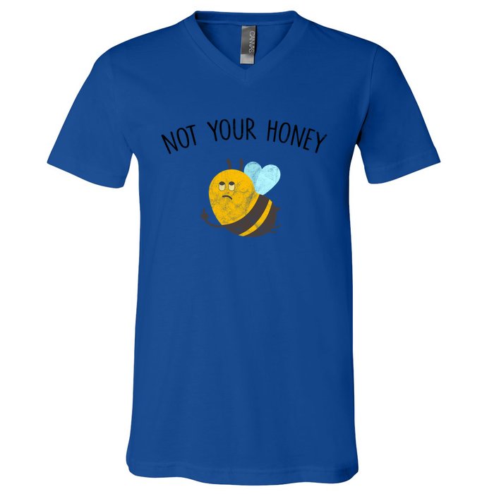 Vegan Veganism Feminisim Not Your Honey Feminist Vintage Gift V-Neck T-Shirt