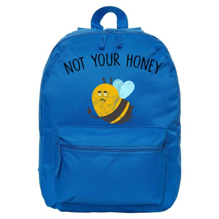 Vegan Veganism Feminisim Not Your Honey Feminist Vintage Gift 16 in Basic Backpack