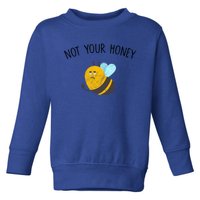 Vegan Veganism Feminisim Not Your Honey Feminist Vintage Gift Toddler Sweatshirt