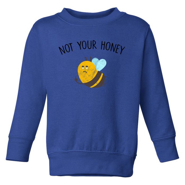 Vegan Veganism Feminisim Not Your Honey Feminist Vintage Gift Toddler Sweatshirt