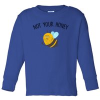 Vegan Veganism Feminisim Not Your Honey Feminist Vintage Gift Toddler Long Sleeve Shirt