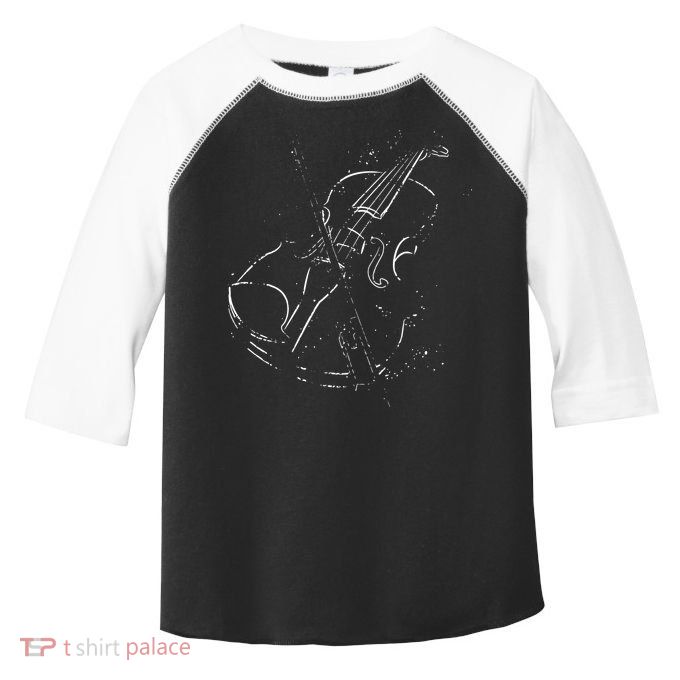 Vintage Violin For Music Lovers Toddler Fine Jersey T-Shirt