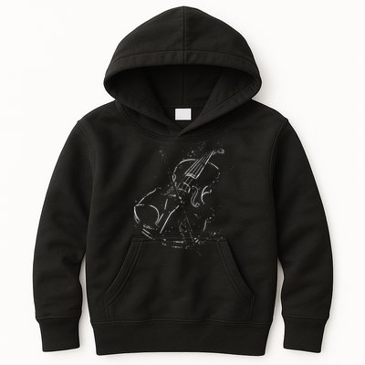 Vintage Violin For Music Lovers Kids Hoodie