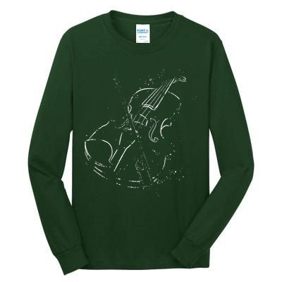 Vintage Violin For Music Lovers Tall Long Sleeve T-Shirt