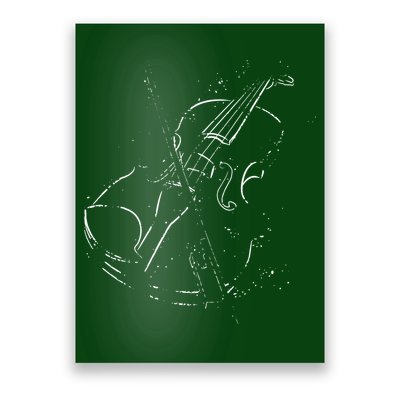 Vintage Violin For Music Lovers Poster