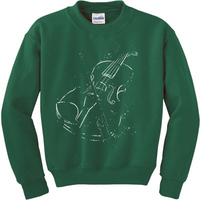 Vintage Violin For Music Lovers Kids Sweatshirt
