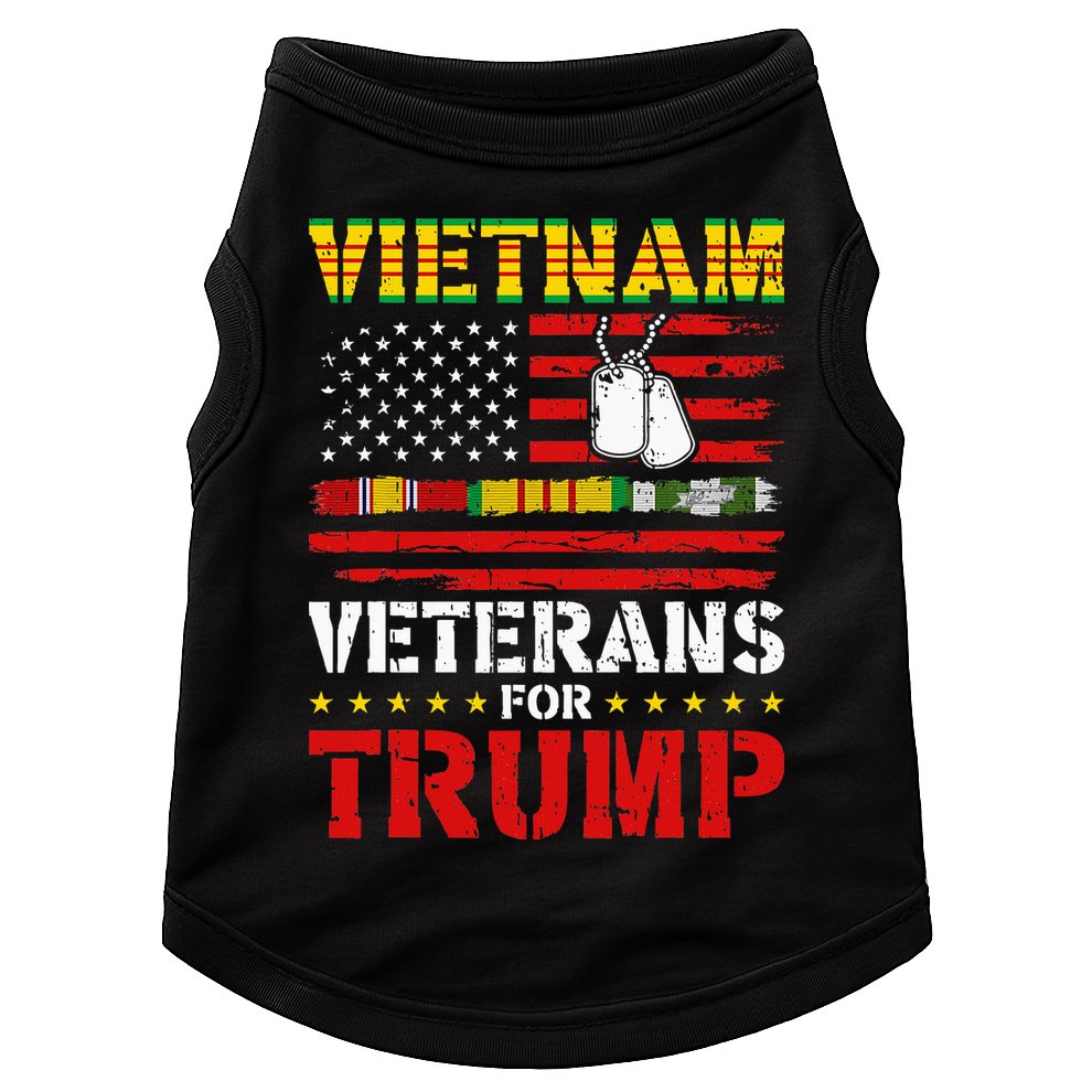 Vietnam Veterans For Trump 2024 Election Doggie Tank