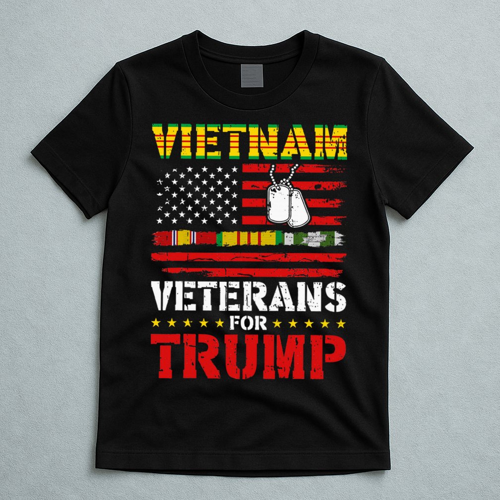 Vietnam Veterans For Trump 2024 Election T-Shirt