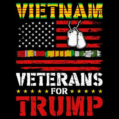 Vietnam Veterans For Trump 2024 Election T-Shirt