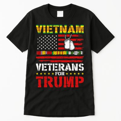Vietnam Veterans For Trump 2024 Election Tall T-Shirt