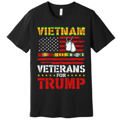 Vietnam Veterans For Trump 2024 Election Premium T-Shirt