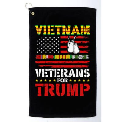 Vietnam Veterans For Trump 2024 Election Golf Towel