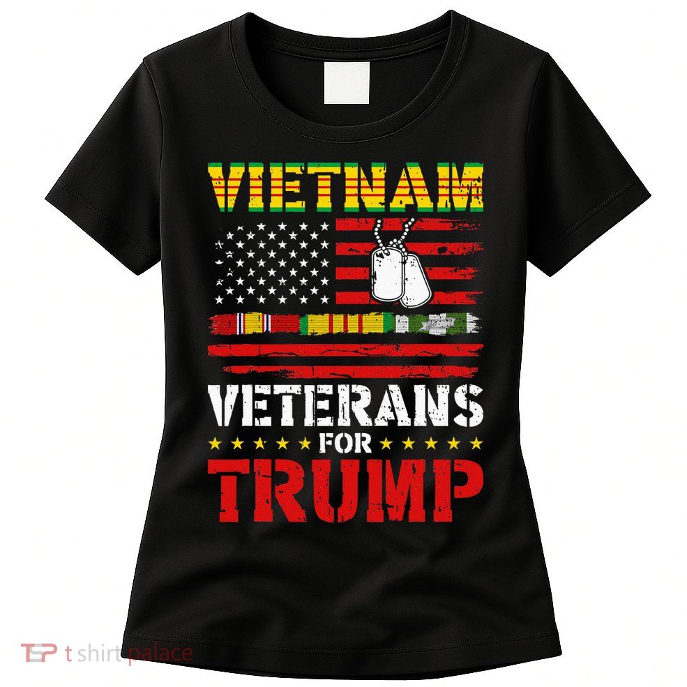 Vietnam Veterans For Trump 2024 Election Women's T-Shirt