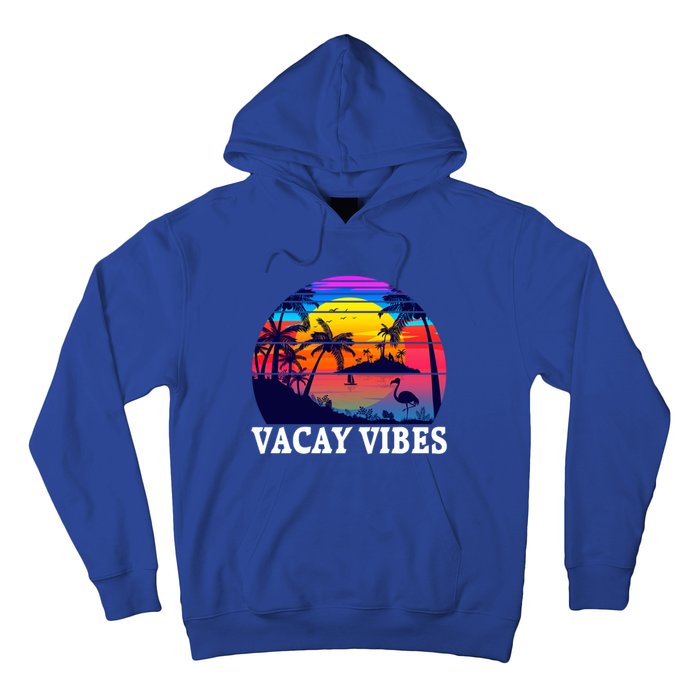 Vacay Vibes Family Vacation Trip Vintage Beach Summer Gift Hoodie