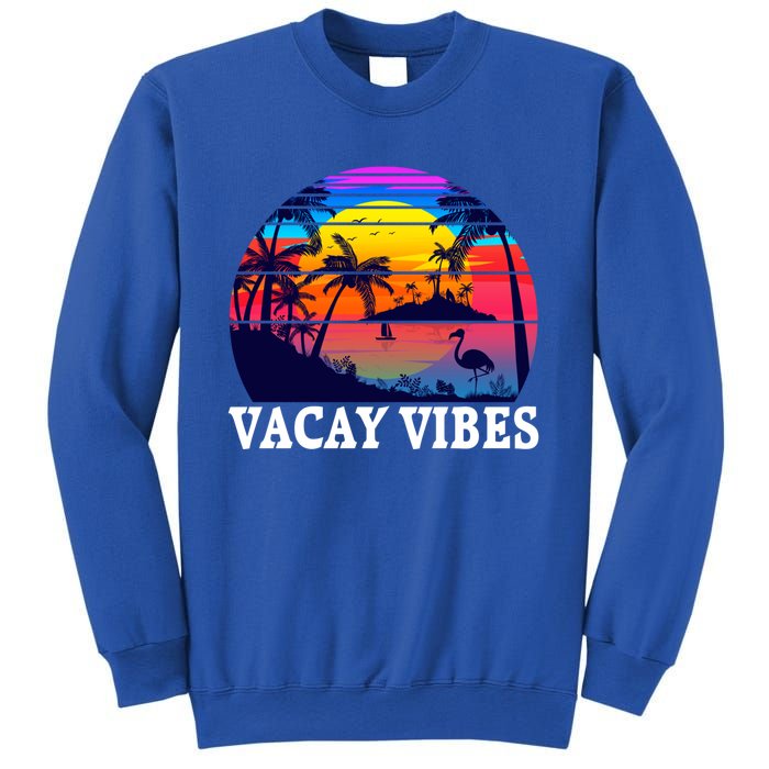 Vacay Vibes Family Vacation Trip Vintage Beach Summer Gift Sweatshirt