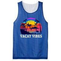 Vacay Vibes Family Vacation Trip Vintage Beach Summer Gift Mesh Reversible Basketball Jersey Tank