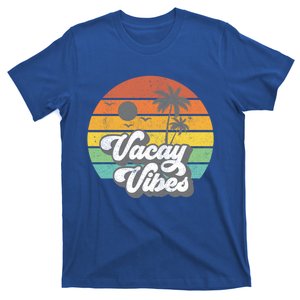 Vacay Vibes Funny Retro 70S Beach Vacation Gift Idea Cool Gift T-Shirt