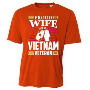 Vietnam Veteran Funny Gift Proud Wife Tees Mom Grandma Gift Funny Gift Cooling Performance Crew T-Shirt