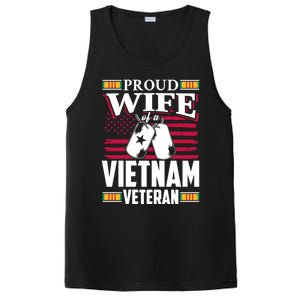 Vietnam Veteran Funny Gift Proud Wife Tees Mom Grandma Gift Funny Gift PosiCharge Competitor Tank