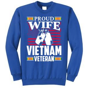 Vietnam Veteran Funny Gift Proud Wife Tees Mom Grandma Gift Funny Gift Tall Sweatshirt