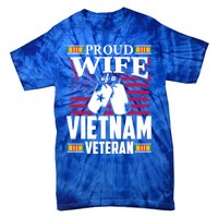 Vietnam Veteran Funny Gift Proud Wife Tees Mom Grandma Gift Funny Gift Tie-Dye T-Shirt